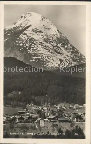 Seefeld Tirol Hoher Munde  Kat. Seefeld in Tirol