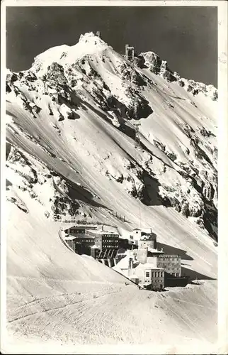 Zugspitze Bayerische Zugspitzbahn Berghotel Schneefernerhaus Gipfelstation Kat. Garmisch Partenkirchen