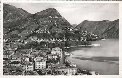 Lugano TI Panorama Lago Monte Bre Kat. Lugano