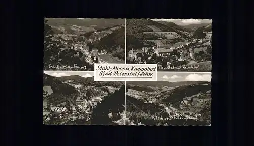 Bad Peterstal-Griesbach Panorama Kneipp- und Mineralbad Renchtal Sanatorium Blick vom Petersfelsen / Bad Peterstal-Griesbach /Ortenaukreis LKR