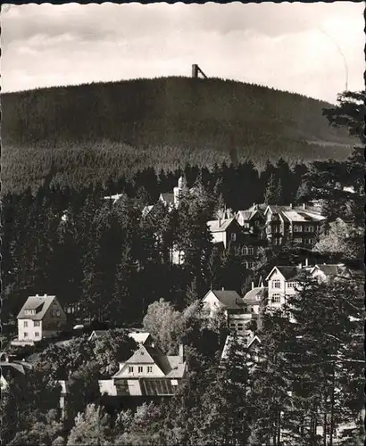 Braunlage Blick zum Wurmberg Schanze Kat. Braunlage Harz