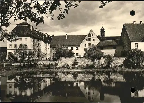 Wald Hohenzollern Heimschule Kloster Wald ehemalige Zisterzienserinnen Abtei Teich Kat. Wald