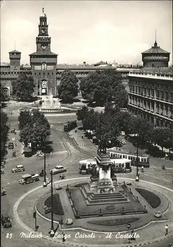 Milano Lombardia Largo Cairoli Il Castello Denkmal Kat. Milano