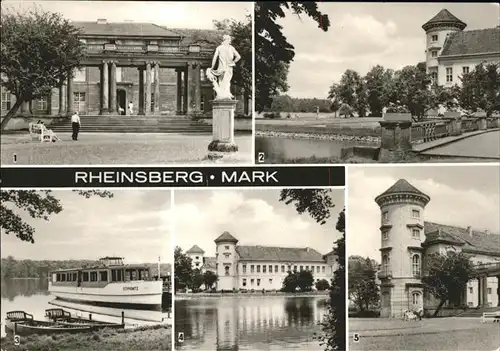 Rheinsberg Schloss Denkmal Diabetiker Sanatorium Lehmann Dampfer Anlegestelle Rheinsberger See Kat. Rheinsberg
