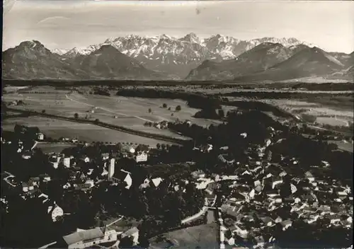 Bad Aibling Gesamtansicht mit Alpenpanorama Kat. Bad Aibling