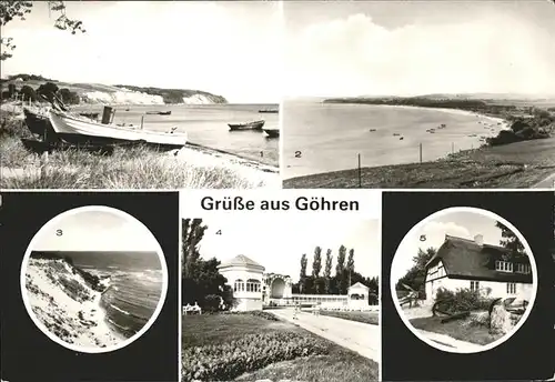 Goehren Ruegen Suedstrand Steilkueste Musikpavillon Heimatmuseum Moenchgut Kat. Goehren Ostseebad Ruegen