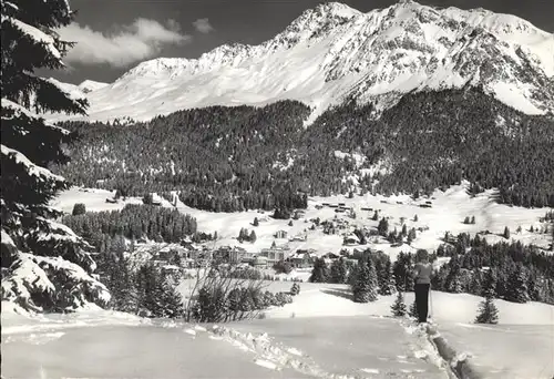 Lenzerheide Albula mit Rothornkette Wintersportplatz Kat. Lenzerheide