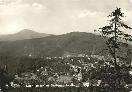 Jonsdorf Gesamtansicht Kurort mit Buchberg und Lausche Zittauer Gebirge Kat. Kurort Jonsdorf