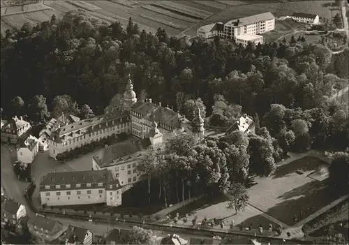 Bad Berleburg Schloss und Naturheilklinik Odeborn Fliegeraufnahme Kat. Bad Berleburg