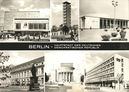 Berlin Operncafe u.Volksbuehne Kat. Berlin