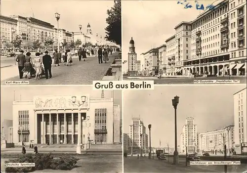 Berlin HO Gaststaette "Frankfurter Tor" u.Deutsche Sporthalle Kat. Berlin