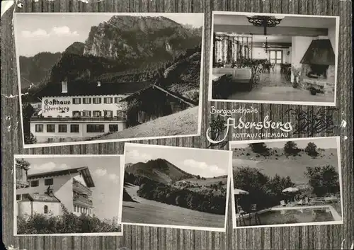 Rottau Chiemgau Berggasthaus "Adersberg" Kat. Grassau