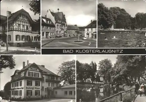 Bad Klosterlausnitz Schwanenteich u.Kurhotel Koeppe Kat. Bad Klosterlausnitz
