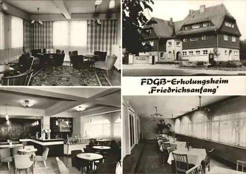 Crawinkel FDGB Erholungsheim "Friedrichsanfang" Kat. Crawinkel