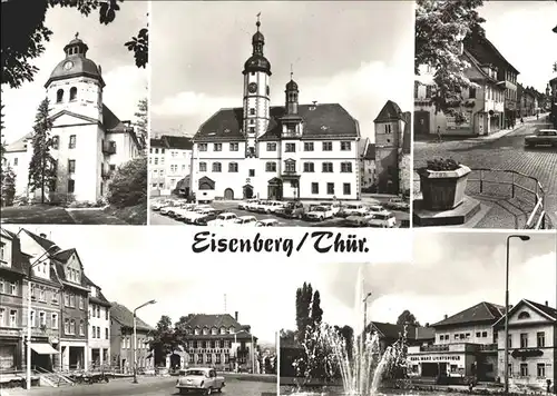 Eisenberg Thueringen Schlosskirche Rathaus Platz der Republik / Eisenberg /Saale-Holzland-Kreis LKR