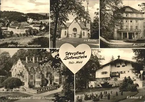 Bad Liebenstein Kurheim Ev. Kirche Handwerkerheim Schloss Alternstein Kat. Bad Liebenstein