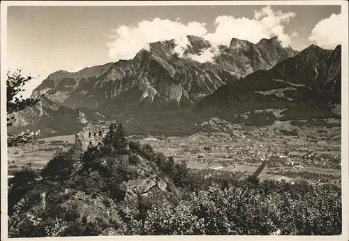 Maienfeld Ruine Wartenstein Kat. Maienfeld