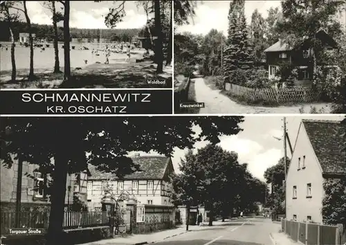 Schmannewitz Waldbad Torgauer Strasse Kreuzwinkel Kat. Dahlen Sachsen