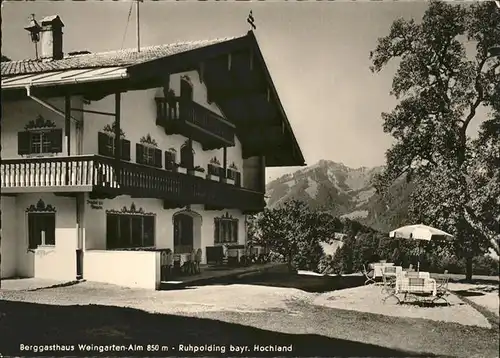 Ruhpolding Berggasthaus Weingarten Alm Kat. Ruhpolding