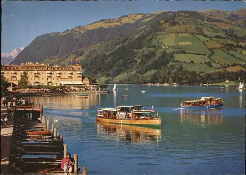 Zell See Uferpromenade und Grandhotel Boot Kat. Zell am See