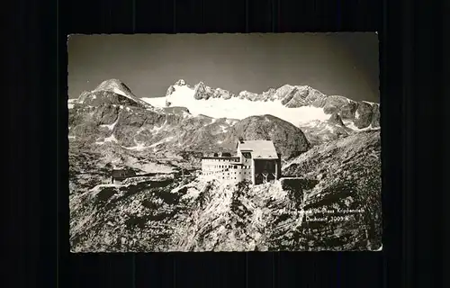 Obertraun Berghaus Krippenstein Dachstein Seilbahn Gletscher Fliegeraufnahme Kat. Obertraun