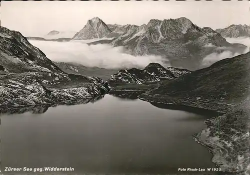 Zuers Vorarlberg Zuerser See gegen Widderstein Kat. Lech
