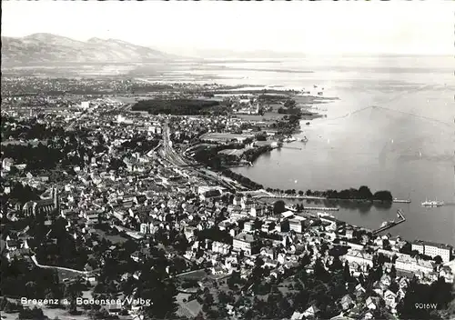 Bregenz Vorarlberg Gesamtansicht Bodensee Hafen Kat. Bregenz