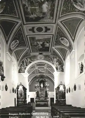 Bregenz Vorarlberg Gebhardsberg Kapelle Fresken Kat. Bregenz