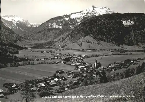 Bezau Vorarlberg Panorama mit Hangspitze Bregenzer Wald Kat. Bezau