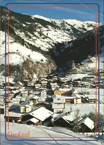 Grossarl Ortsansicht mit Kirche Wintersportplatz Skigebiet Kat. Grossarl