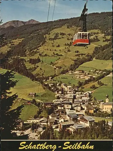 Saalbach Hinterglemm Schattberg Seilbahn mit Jumbogondel Kat. Saalbach Hinterglemm