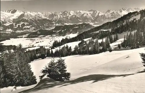 Bolsterlang Hoernerhaus am Bolsterlangerhorn Allgaeuer Alpen Alpenpanorama Kat. Bolsterlang