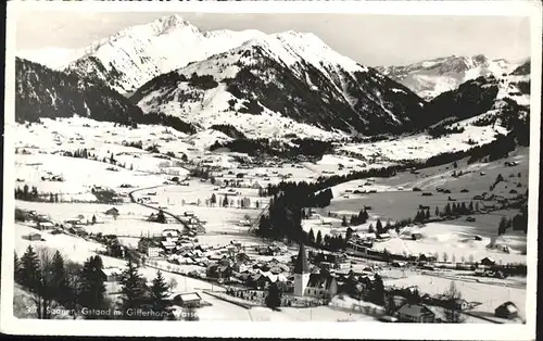 Gstaad Panorama mit Gifferhorn Wasserngrat Kat. Gstaad