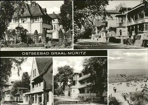 Graal-Mueritz Ostseebad Ostseebad Strand FDGB Erholungsheim Buchengarten / Seeheilbad Graal-Mueritz /Bad Doberan LKR