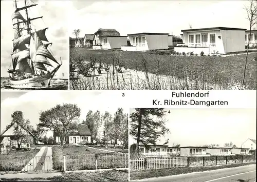 Fuhlendorf Darss KR. Ribnitz Damgarten Segelschule Wilhelm Pieck Ferienhaeuser Kat. Fuhlendorf Darss