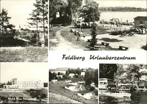 Feldberg Mecklenburg Urlauberzentrum FDGB Heim Freundschaft Kat. Feldberger Seenlandschaft