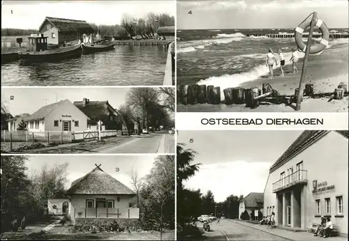 Dierhagen Ostseebad Ostseebad Bootshafen FDGB Erholungsheim Kat. Dierhagen Ostseebad