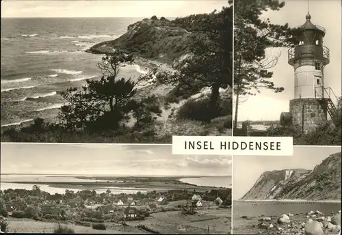 Insel Hiddensee Leuchtturm Insel Leuchtfeuer Nordufer Hucke Kloster Kat. Insel Hiddensee