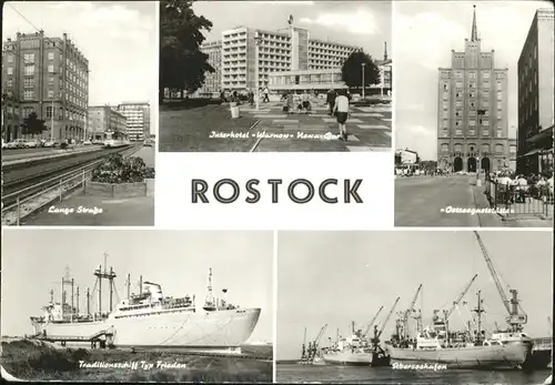 Rostock Mecklenburg Vorpommern Ostseegaststaette Traditionsschiff Typ Frieden  Kat. Rostock