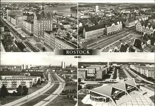 Rostock Mecklenburg Vorpommern Stadt Fliegeraufname Ernst Thaelmann Platz Kosmos Kat. Rostock