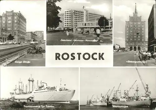 Rostock Mecklenburg Vorpommern Traditionsschiff Typ Frieden Interhotel Hafen Kat. Rostock