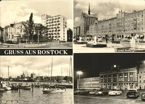 Rostock Mecklenburg Vorpommern Lange Str. HOG Bahnhofs Hotel Hafen Kat. Rostock