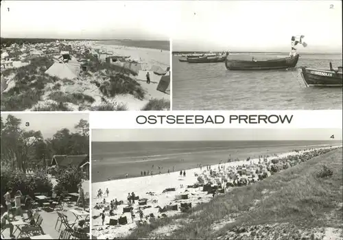 Prerow Ostseebad Strand Fischerboote Strandstr.  / Darss /Nordvorpommern LKR