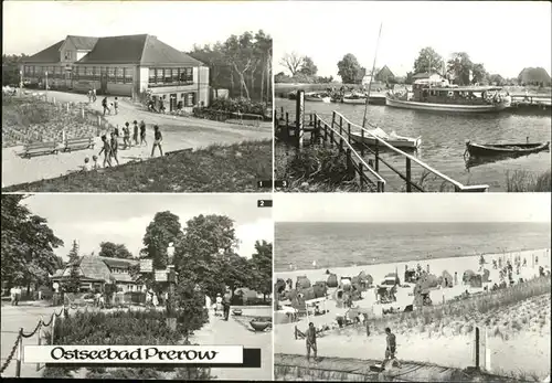 Prerow Ostseebad HO-Gaststaette Duenenhaus Cafe Strandeck Hafen / Darss /Nordvorpommern LKR