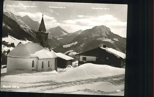 Oberjoch Kirche Breitenberg Rotspitz Kat. Bad Hindelang