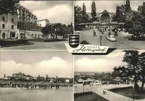 Heringsdorf Ostseebad Usedom Wappen Kurkonzert Strand Kat. Heringsdorf