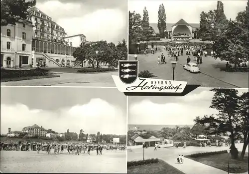 Heringsdorf Ostseebad Usedom Wappen Kurkonzert Strand Kat. Heringsdorf