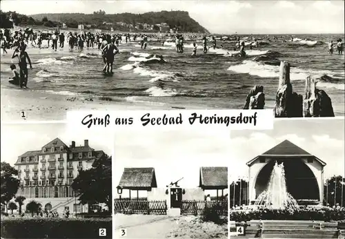 Heringsdorf Ostseebad Usedom Strandleben Erholungsheim Solidaritaet Musikpavillion Kat. Heringsdorf