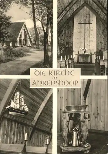 Ahrenshoop Ostseebad die Kirche Altar Taufbecken Fischlaenger Oberlaender-Seeberg / Ahrenshoop /Nordvorpommern LKR