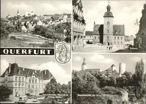 Querfurt Wappen Rathaus Polytechnische Oberschule Burg Kat. Querfurt